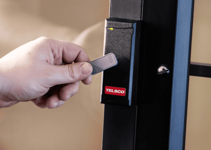 We utilize cloud-based key card access control systems